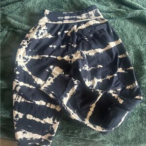 Black and White Tie-Dye Joggers